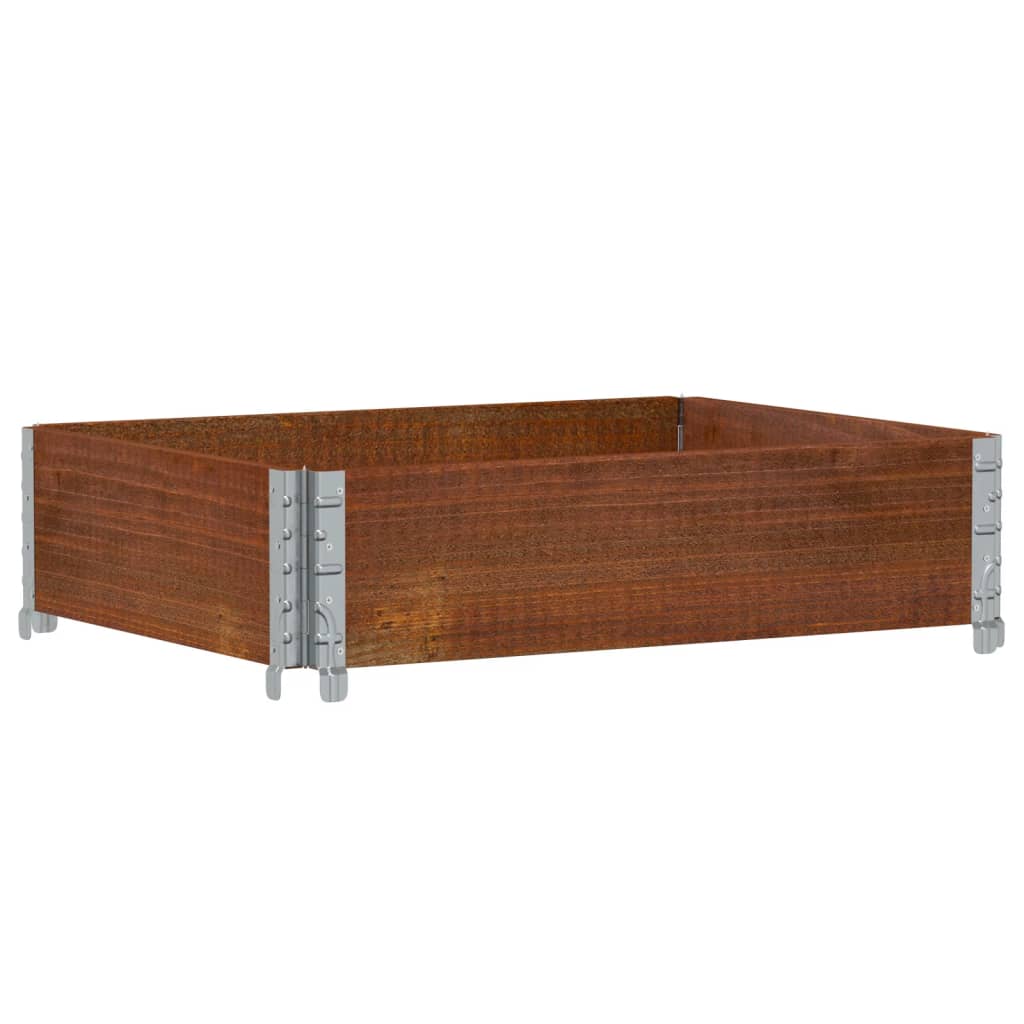 Vidaxl Planning Box 80x60 cm Solid Pine Brown