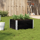 Vidaxl Planning Box 80x60 cm Solid Pine Black