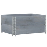 Vidaxl Planning Box 80x60 cm Solid Pine Grey