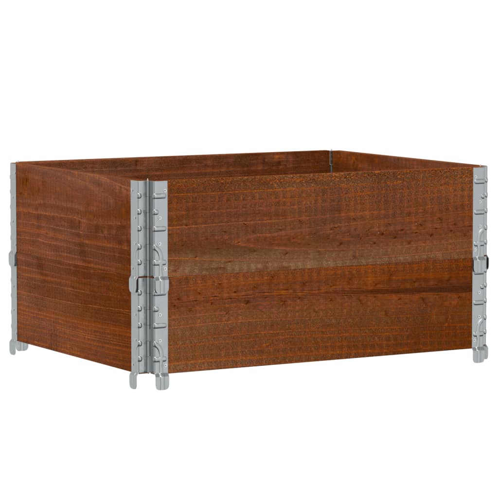 Vidaxl Planning Box 80x60 cm Solid Pine Brown