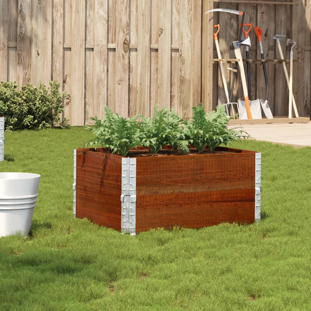 Vidaxl Planning Box 80x60 cm Solid Pine Brown