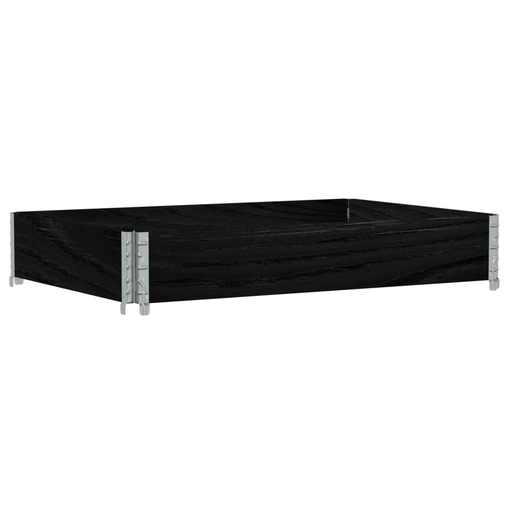 Vidaxl Planning Box 120x80 cm Solid Pine Black