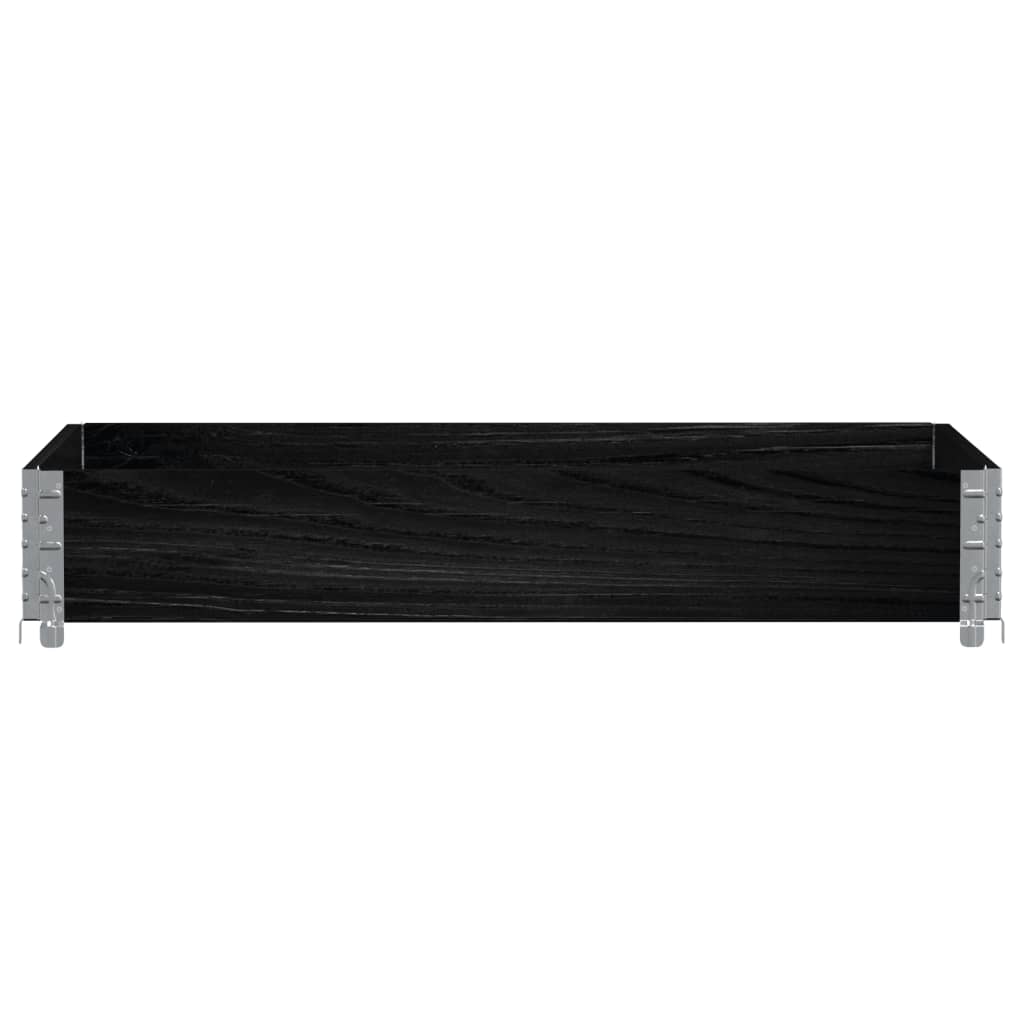 Vidaxl Planning Box 120x80 cm Solid Pine Black