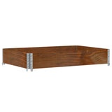 Vidaxl Planning Box 120x80 cm Solid Pine Brown