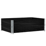 Vidaxl Planning Box 120x80 cm Solid Pine Black