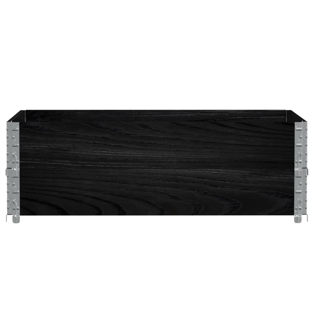 Vidaxl Planning Box 120x80 cm Solid Pine Black