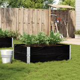 Vidaxl Planning Box 120x80 cm Solid Pine Black