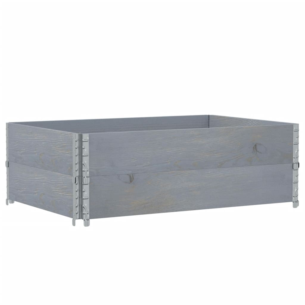 Vidaxl Planning Box 120x80 cm Solid Pine Grey