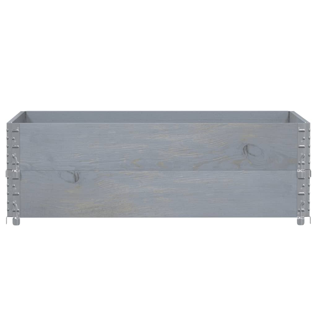 Vidaxl Planning Box 120x80 cm Solid Pine Grey