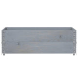 Vidaxl Planning Box 120x80 cm Solid Pine Grey