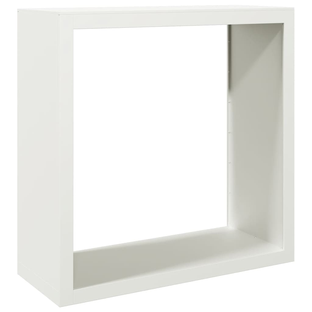 VidaXL Fireplace 100x40x100 cm Steel White