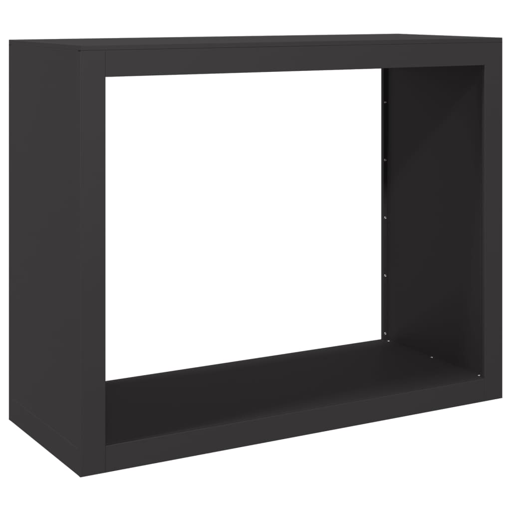 Vidaxl krb 100x40x80 cm ocel černá