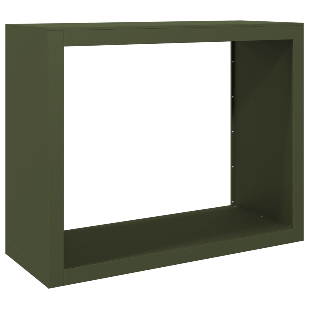 Vidaxl Fireplace 100x40x80 cm steel green