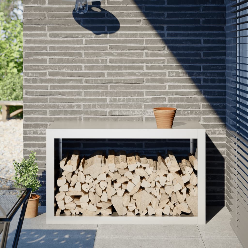 Vidaxl krb 100x40x60 cm ocel bílá