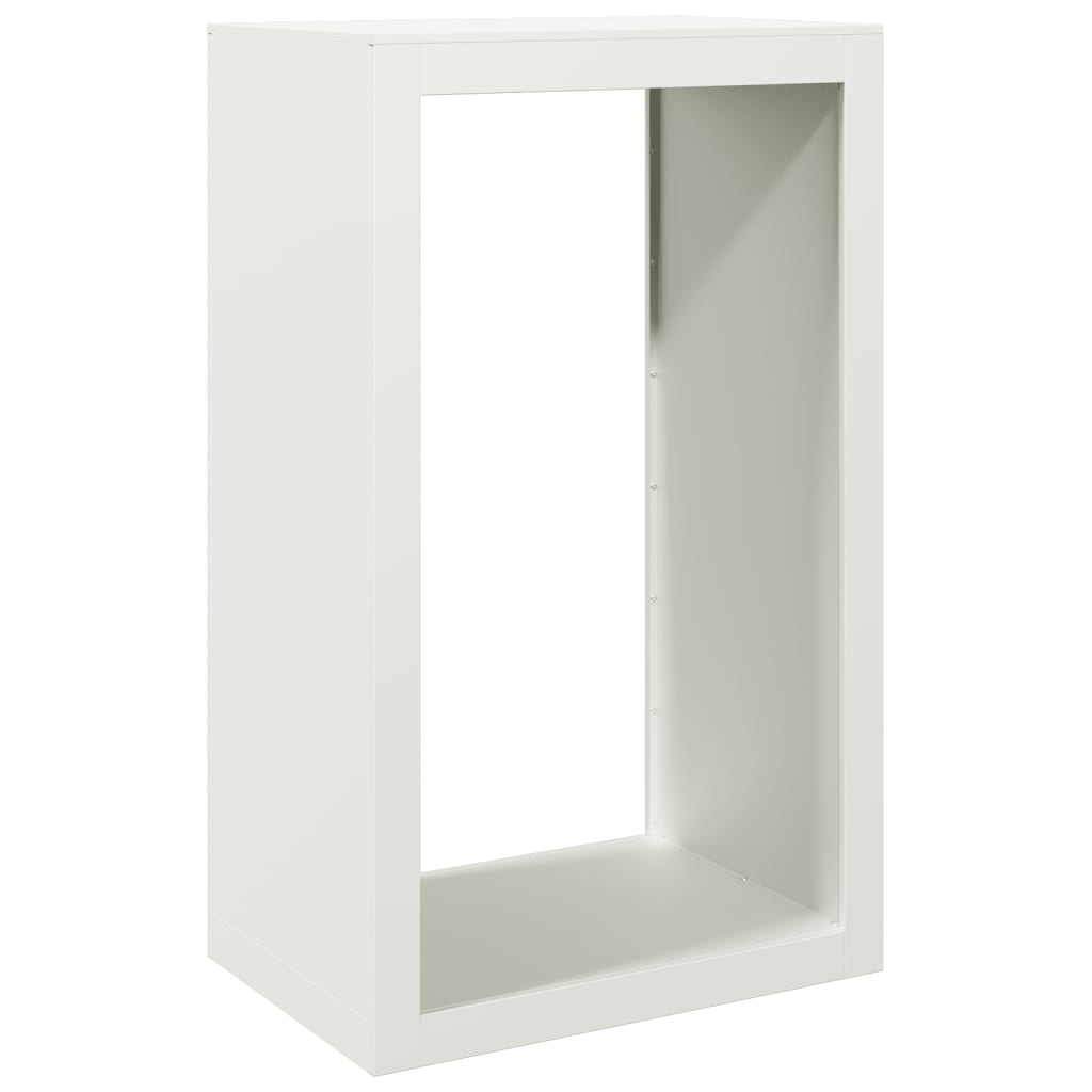 Vidaxl Fireplace 60x40x100 cm Steel White
