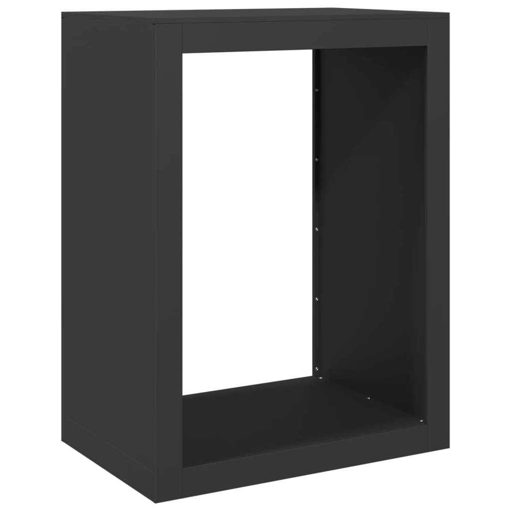 Vidaxl peis 60x40x80 cm stål svart