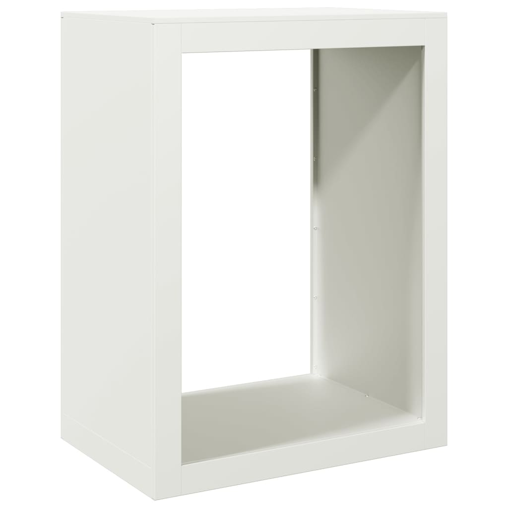 Vidaxl Fireplace 60x40x80 cm Steel White