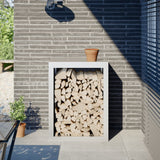 Vidaxl Fireplace 60x40x80 cm Steel White