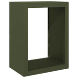 Vidaxl eldstad 60x40x80 cm stålgrön