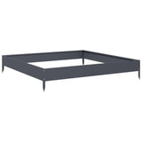 VidaXL Planter Insert 100x100x18.5 cm Steel Anthracite -colored