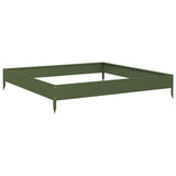 Spanter Vidaxl zvedl 100x100x18,5 cm ocelovou olivovou zelenou