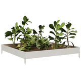 Spanter Vidaxl zvedl 100x100x18,5 cm z nerezové oceli