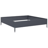 De Vidaxl Planter huet 100x100x26 cm Stahl anstrahl -Coléiert