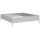 Vidaxl Planter huet 100x100x26 cm galvaniséiert Stol