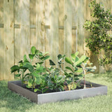 Vidaxl Planter huet 100x100x26 cm galvaniséiert Stol