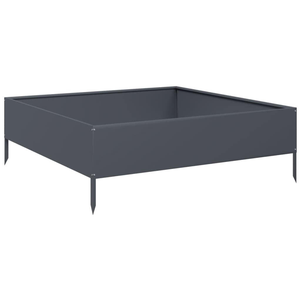 Vidaxl Planter intenzivně 100x100x33,5 cm ocelový antracity -