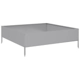 Vidaxl Planter Insert 100x100x33,5 cm Galvanizovaná ocel