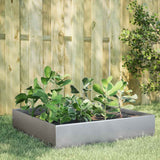 Vidaxl Planter Insert 100x100x33,5 cm Galvanizovaná ocel
