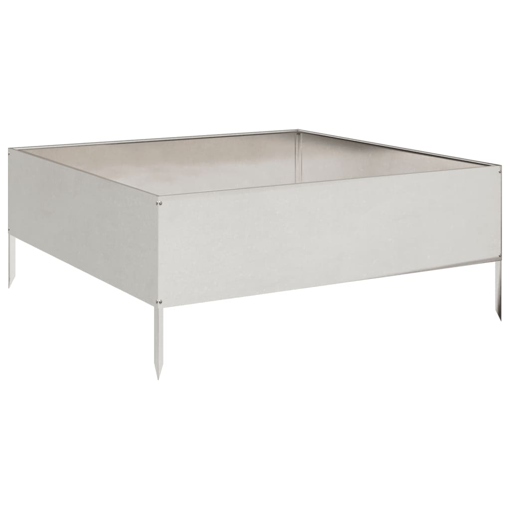 Vidaxl Planter zvednutý 100x100x25 cm z nerezové oceli