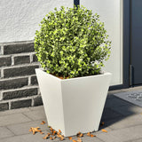 Vidaxl Planters 2 St 30x30x30 cm stålhvit