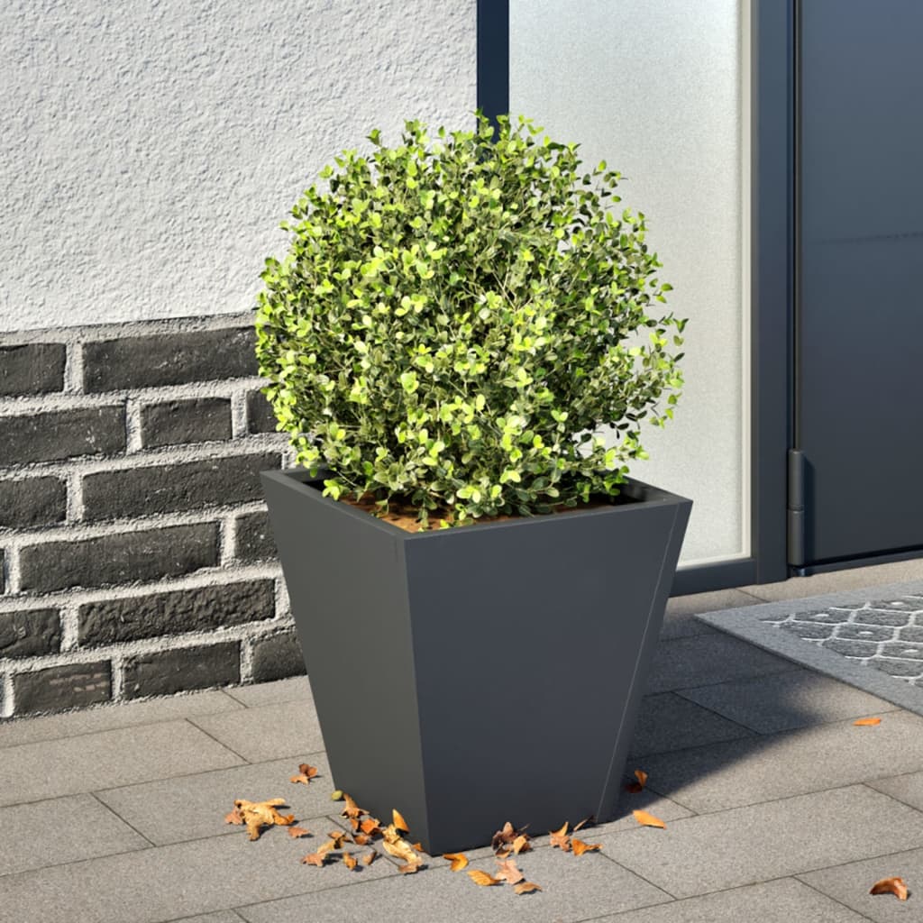 Casella di pianificazione Vidaxl 30x30x30 cm in acciaio antracite