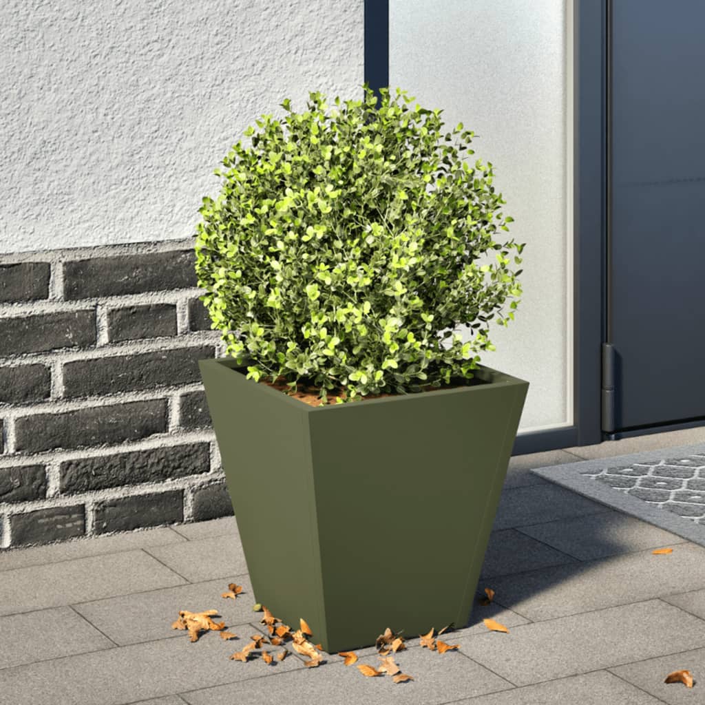 Vidaxl Planning Box 30x30x30 cm Olive Green