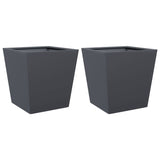 Vidaxl Planters 2 St 40x40x40 cm ocelový antracity -