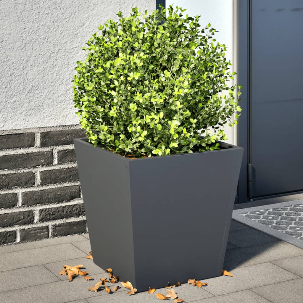 Vidaxl Planters 2 St 40x40x40 cm ocelový antracity -