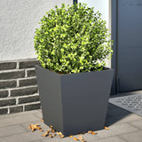 Vidaxl Planters 2 St 40x40x40 cm ocelový antracity -