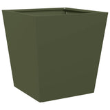 Vidaxl Planungbox 40x40x40 cm Stol Olive gréng