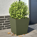Vidaxl Planters 2 St 40x40x40 cm stål olivengrønn