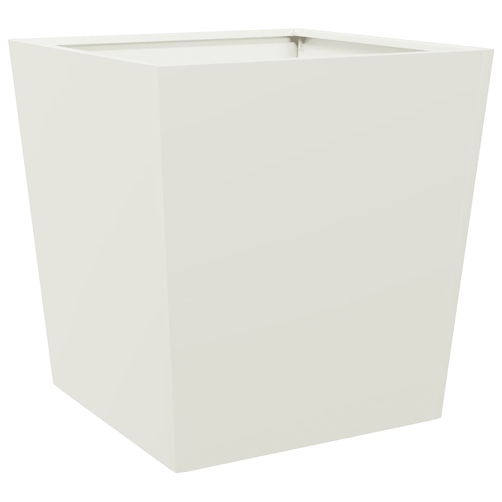 VidaXL Planning box 50x50x50 cm Steel White