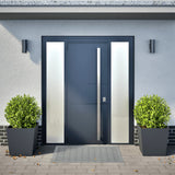 Vidaxl Planters 2 St 50x50x50 cm stålantracitt -farget