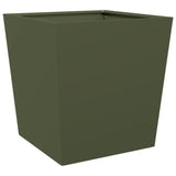 Vidaxl Planning box 50x50x50 cm steel olive green