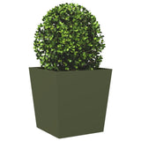 Vidaxl Planning box 50x50x50 cm steel olive green