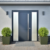Vidaxl Planters 2 st 50x50x50 cm steel olive green