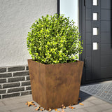 VidaXL Planning box 50x50x50 cm Weather steel