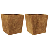 Vidaxl Planters 2 St 50x50x50 cm værstål