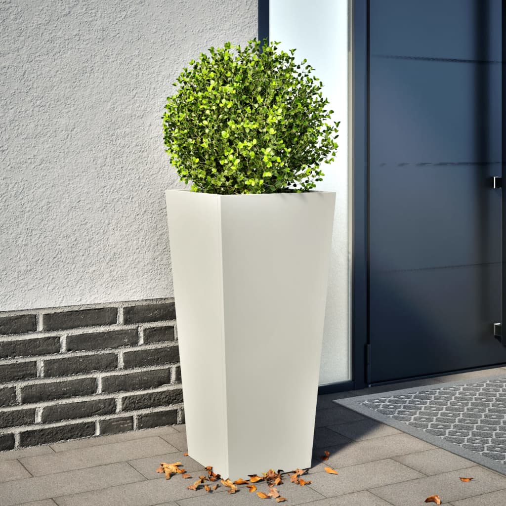 Vidaxl Planning Box 35x35x75 cm stål hvit