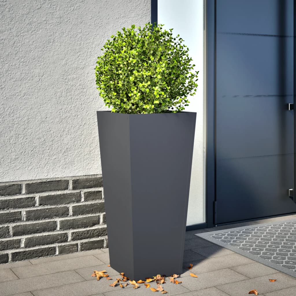 Vidaxl Planning Box 35x35x75 cm stål Antracitt -farget